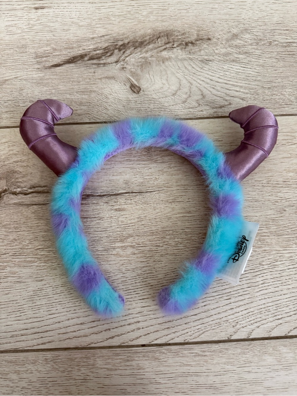 Disney Blue and Purple Faux Fur Horn Headband